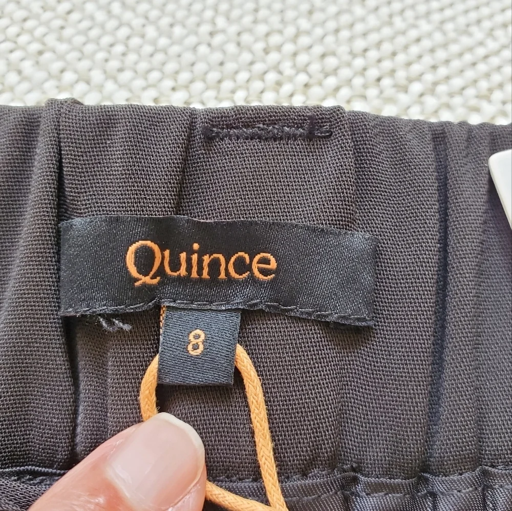 Quince Stretch Crepe Paperbag Pants.  NWT.  Size 8 - Picture 5 of 9